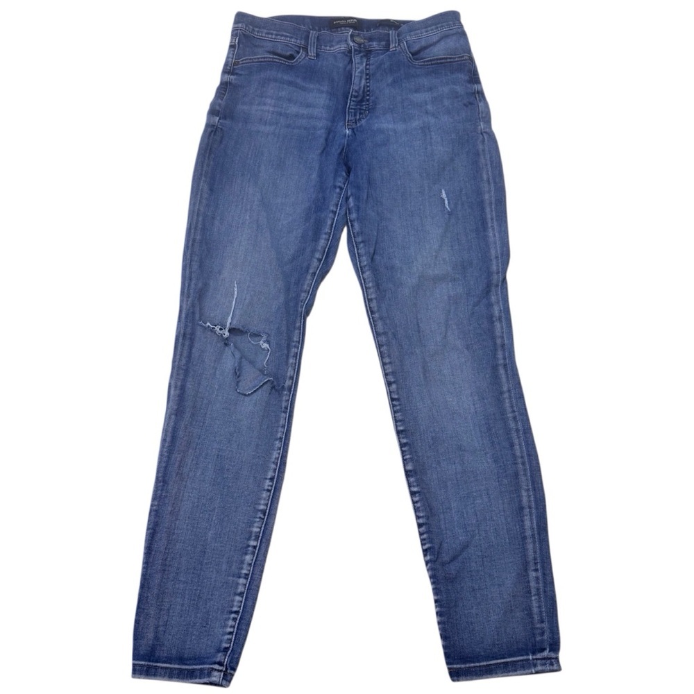 Banana Republic Premium Denim Skinny Jeans Distressed Size 29